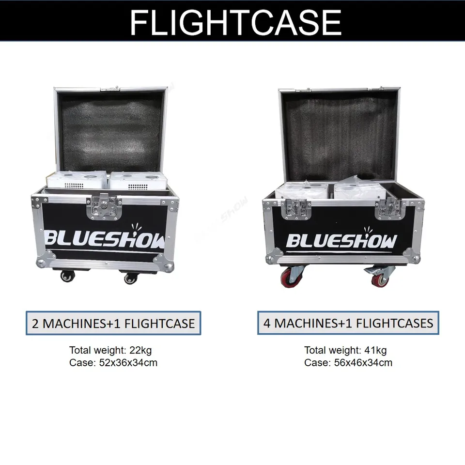 750 W studené iskry stroj Flycase 700 W Cold Firework stroj fontány LCD Displej Sparking DMX Control Stage Effect
