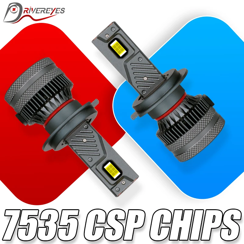 7535 CSP čipy H3 H27 H7 H4 880 881 LED svetlomety CANBUS CANBUS
