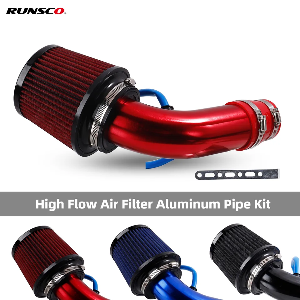 76 mm/3inch auto upravené zimné hríbové hlava Vzduchový filter Pipe Filter Vysoký prietok Vysoký vzduchový filter Hliníková potrubná súprava