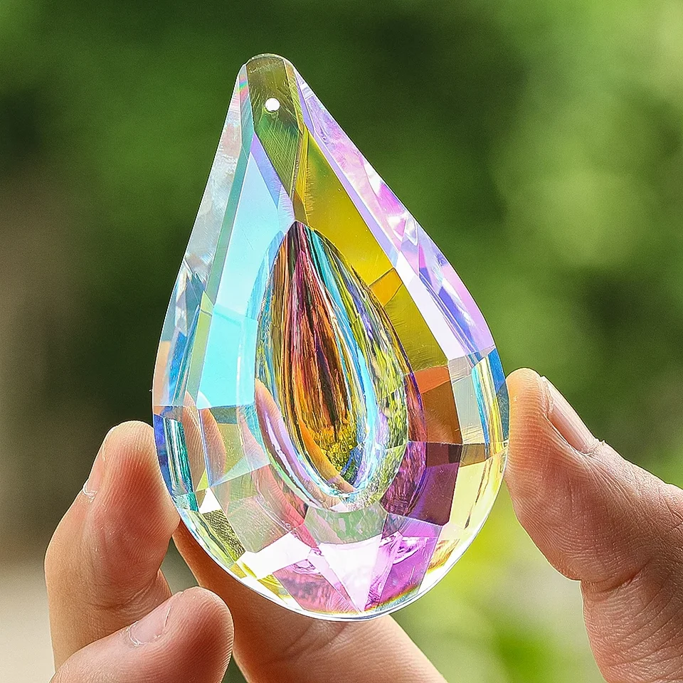 76 mm Suncatcher Crystal Prisms AB Color Drop Light Catcher Shinning Dúh