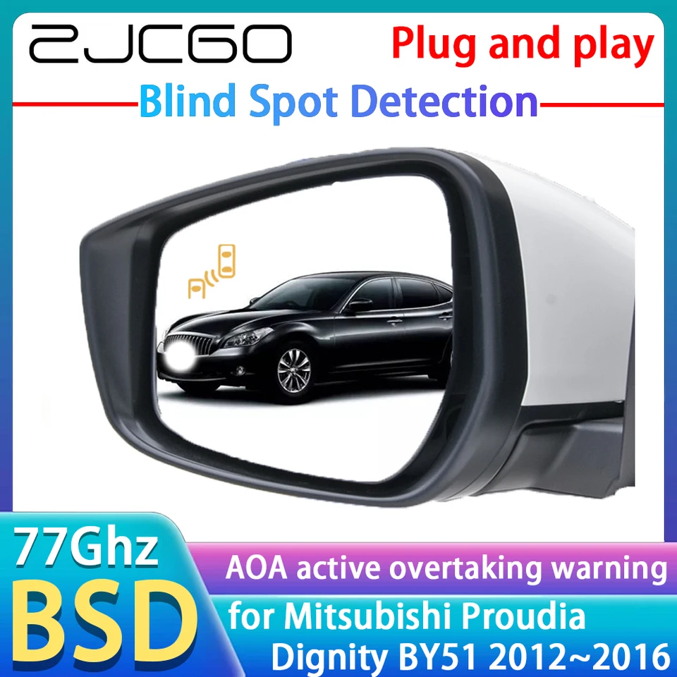 77 GHz Radar Detector BSD BSD DETECTION DETECTION ALTERT Mirror Assistance Accessory pre Mitsubishi Proudia Dignity BY51 2012 ~ 2016