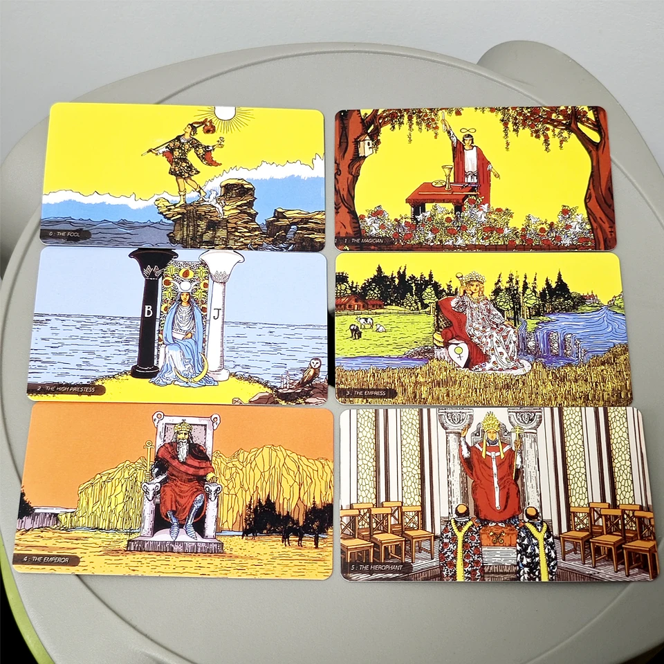 78 kariet počítačov RWS Panorama Tarot 10.3*6cm Keď vám ukáže širokouhlý objektív novú perspektívu prenosnej veľkosti RWS