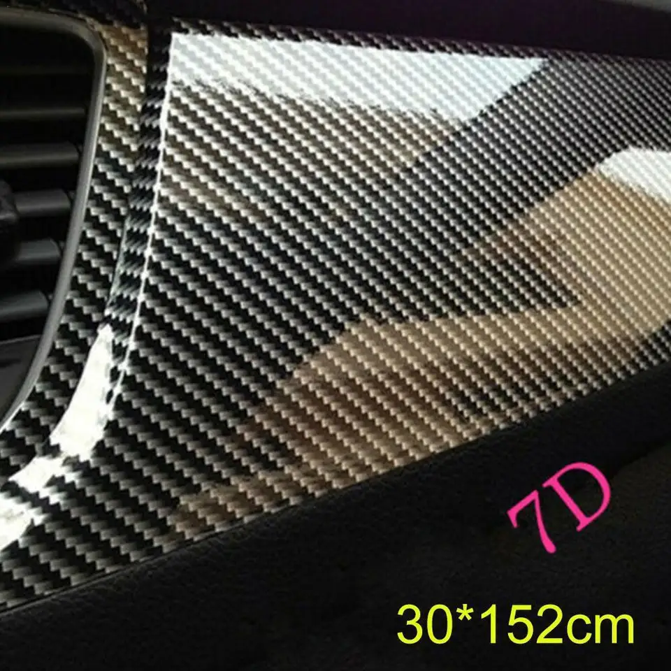 7D uhlíkové vlákno Vinyl 30 cm x 152 cm obalový list s obalom na zákry