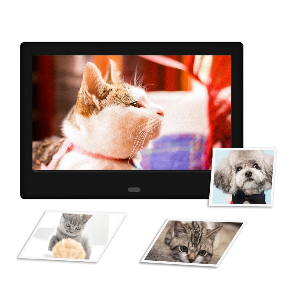 7inch HD LED digitálny fotorámik Digitálny fotorámik Podpora A budič