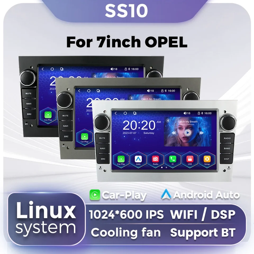 7inch Wireless CarPlay Linux systém pre Opel Astra HJ 2004 Vectra Vauxhall Antara Zafira Corsa CD Vivaro Meriva Veda Autoradio