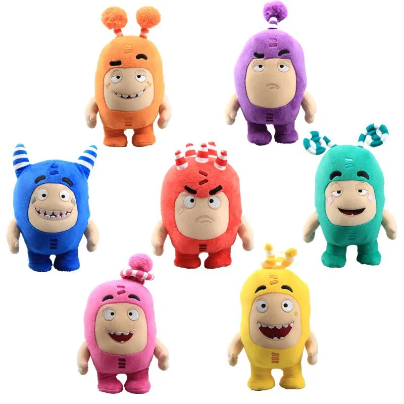 7ks/lot 18cm roztomilé podivné plusové hračky Dolls Animation Treasure of Soldier Soft Soft Hračky pre hračky pre deti vianočný darček