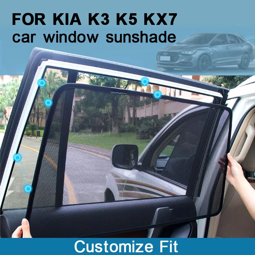 7ks Magnetické autá okno slnečné okno slnečné tiene bočné dvere pre Kia K3 Kx7 Sorento Sportage 2018 2016 2015 2014 2014 2013