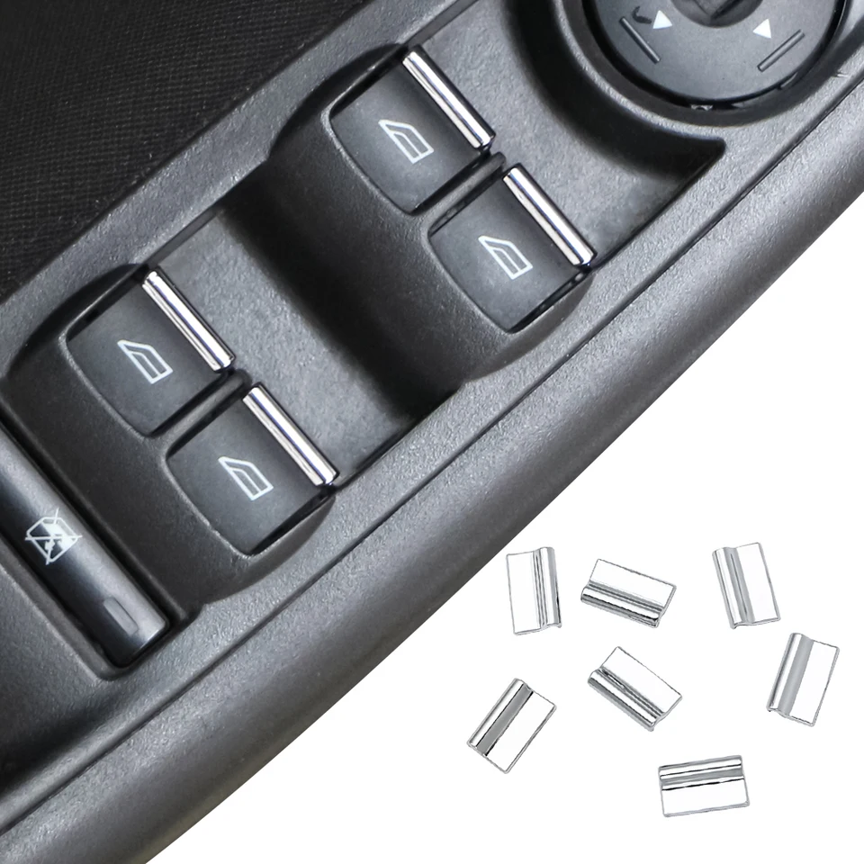 7pcs/set kryt tlačidla Windows Liskter pre Ford Focus 2 MK2 2005-2011 Focus 3 MK3 2012-2018 Nálepka na výrub ovládacieho panela okna