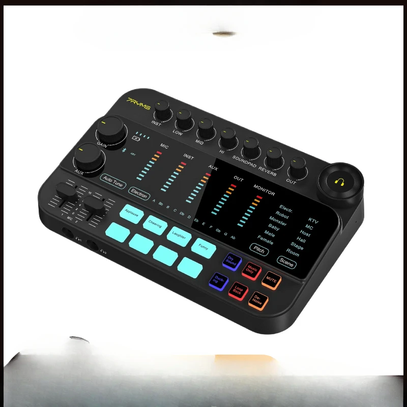 7RYMS 7Caster SE2 USB Audio rozhranie s XLR, 3,5 mm, 6,35 mm vstupy prístrojov na nahrávanie, streamovanie a podcasting, atď.