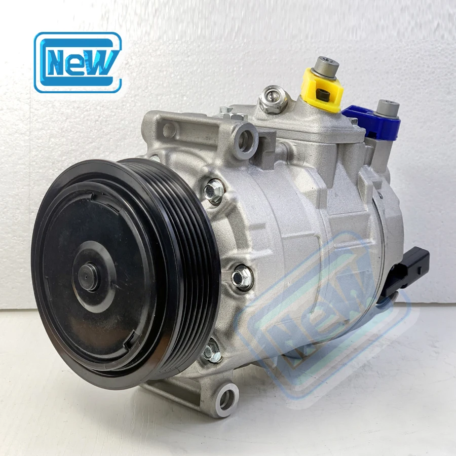 7Seu17c Klimatizácia AC Compressor pre VW Jetta Golf GTi Mk6 Passat Touran Tiguan Audi A3 1K0820859S 1K0820859SX 1K0820808F
