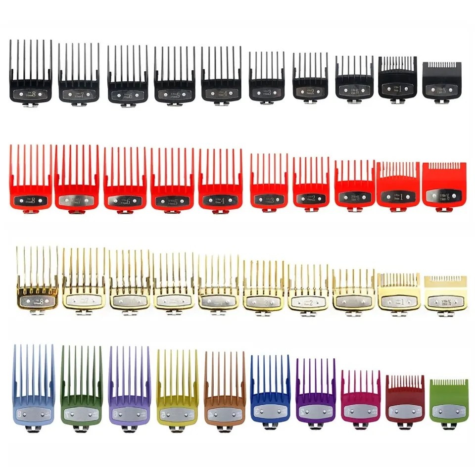 8/10ks Professional Hair Clipper Limit Guide Comp pre Wahl Trimmer Universal Barber Guide Comp Haircut Tool Clipper Limit Combs