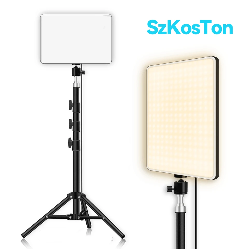 8/12 palca LED Photography Video Light Panel Lighting Photo Studio Lamp Súprava na natáčanie živého vysielania youbube s statívom stojanom