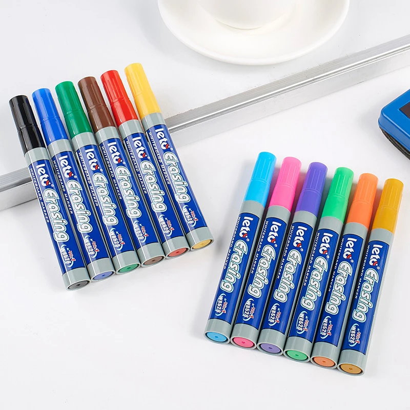 8/12ks Vymazať magnetickú tabuľu marker Pen Marker Marker Glass Glass Ceramics Offoce School Art Marker Stationery WB528