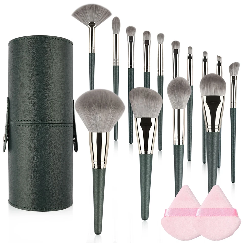 8/14ks make -up kefy súpravy štetiny super mäkké pre kozmetický základ voľný prášok pery červenať očné tieňové drevo make -up kefy