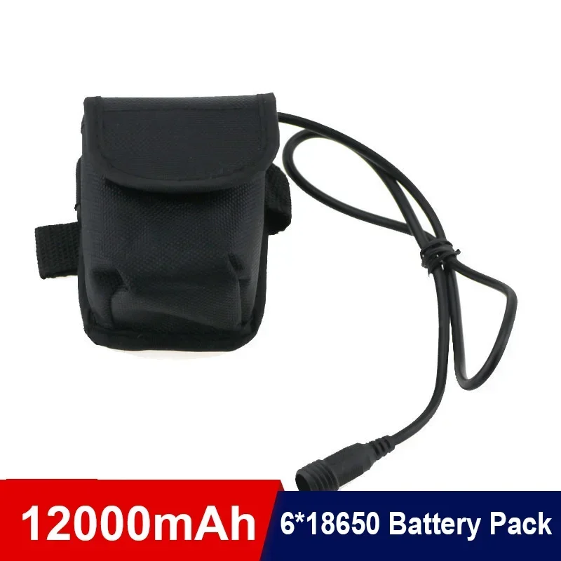 8,4 V 12000 mAh 18650 BATCE BATCE BIKE Svetlá batéria 6*18650 + batéria pre batériu pre bicykel Svetlomet