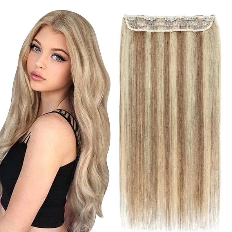 #8/613 Clip-in Human Hair One Piece Rovné prírodné predlžovanie vlasov 120 g 5 Zvýšenie vlasov Zvýšiť parochňu 16-26 palcov