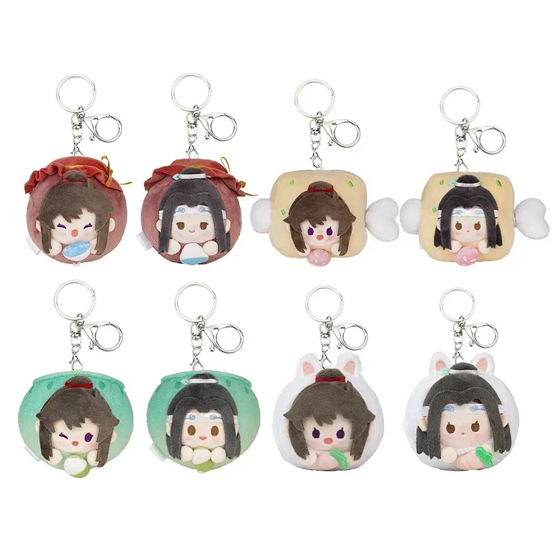 8 cm anime mo dao zu shi mnzs wei wuxian lan wangji králičie séria Soft Cotton Dango Cosplay Mini batoh vrecka prívesok