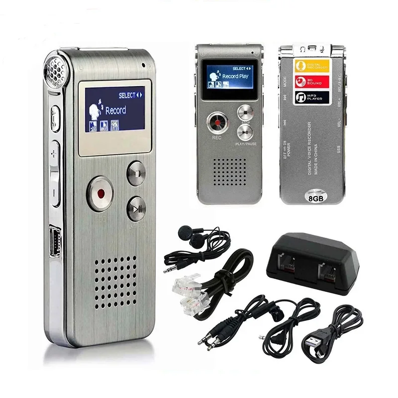 8 GB hlasový rekordér MP3 prehrávač Mini Sound Audio Recorder Professional Mini USB Flash Drive Dictaphone