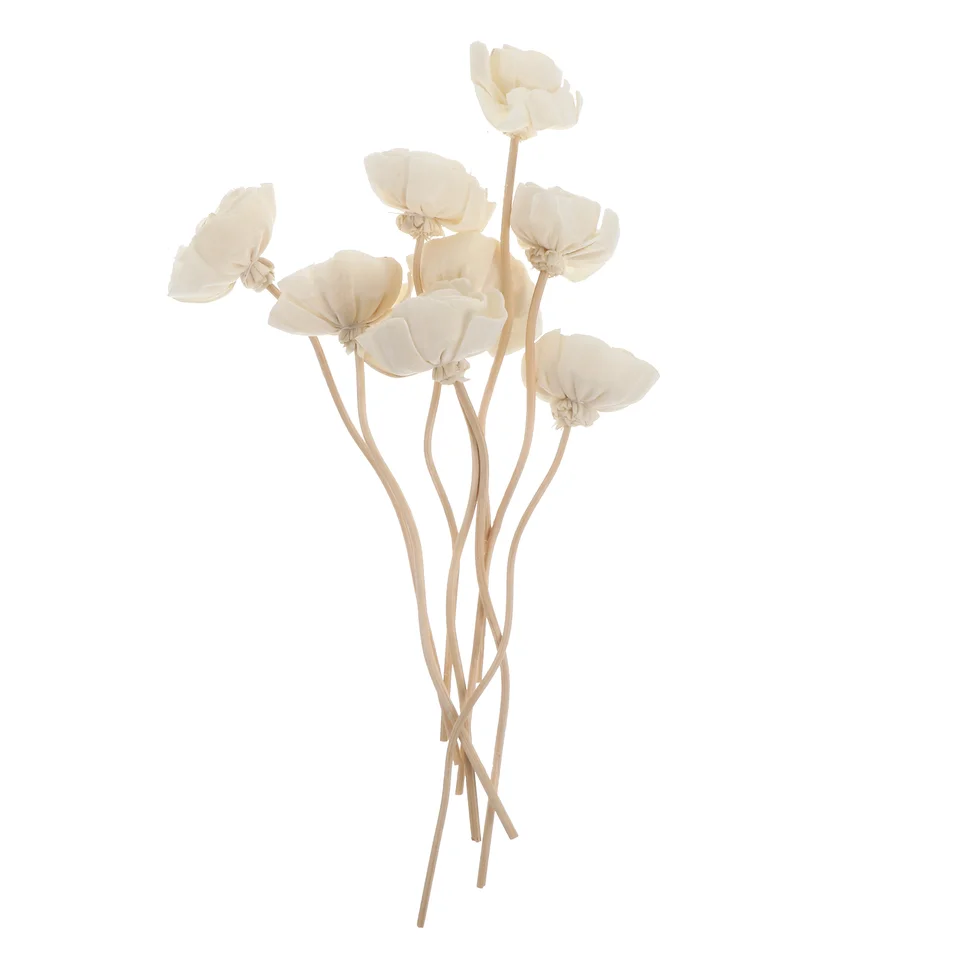 8 ks Svadobné uprednostňovanie Tong Grass Flower Aroma Rattans Prírodný parfém Difúzor biele aromaterapeutické vinice Vines Sticks Bride