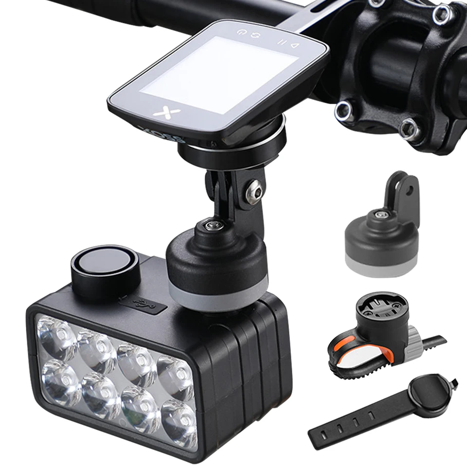 8 LED LED nabíjateľné bicykle s svetlom na bicykli na bicykli na bicykli na bicykli na nočnú jazdu