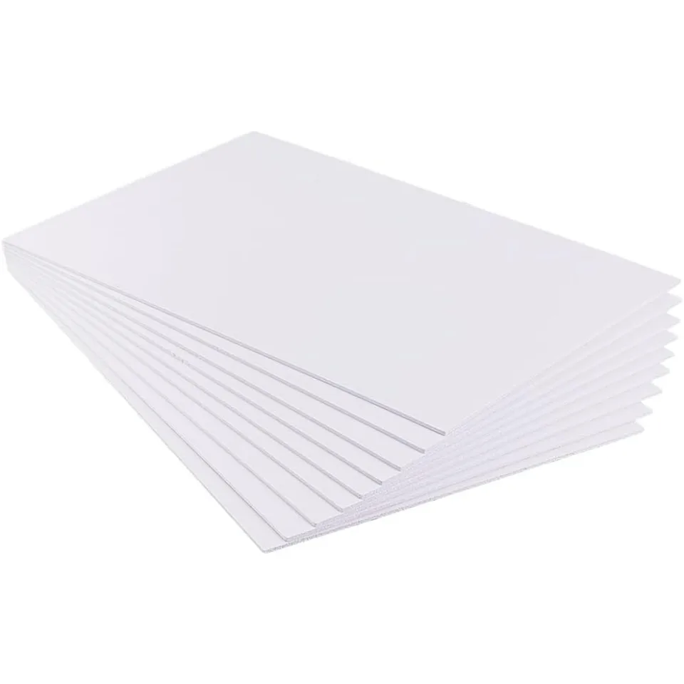8 listov 2 mm A4 Biela pena rozšírená list pre značky a digitálnu tlače obrazovky 11,8x7.8c.
