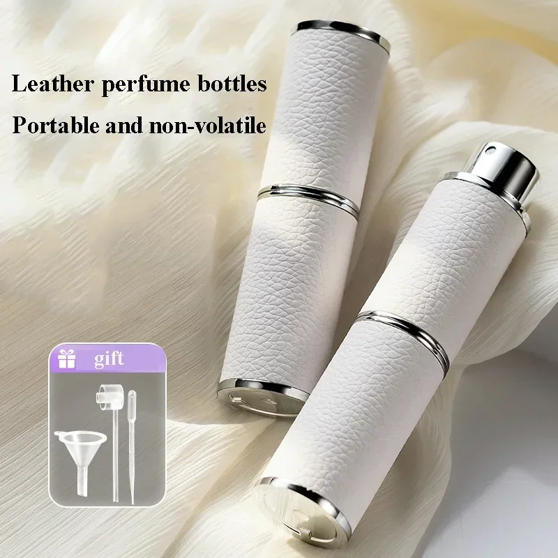 8 ml kožený parfumový rozprašovač prenosná tekutina kozmetika Containery cestujúce mini parfumové doplňovateľné fľaše Prázdne fľaša s sprejom