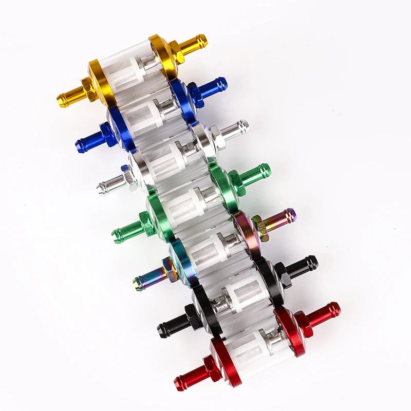 8 mm CNC motocyklové plynové palivo benzínové olejové filter Moto príslušenstvo pre motocyklové vozidlo ATV Pit Bike Car Motocykel