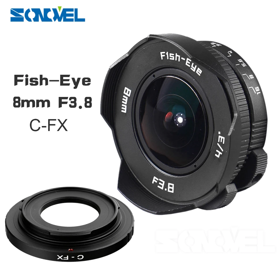 8 mm f3.8 Fish-Eye C Mount široký obsah rybárskych objektívov ohniskovú vzdialenosť Rybie oka Oblek pre fuji fujifilm X-E2 X-E1 X-PRO1 X-M1 X-A2