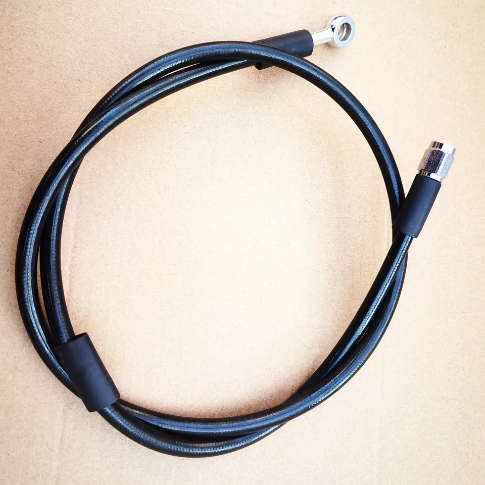 8 mm rovný banjo + AN3 samica nehrdzavejúceho pleteného spleteného univerzálneho motocykla hydraulická brzdová hadica spojka olejová trubica pre pretekársky bicykel