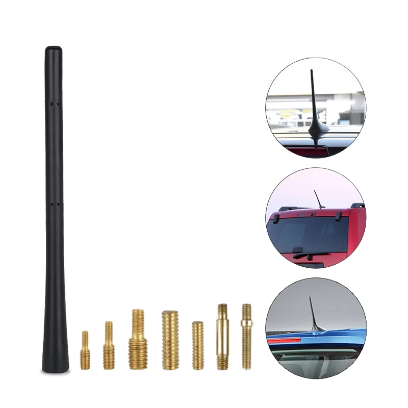 8 -palcová strecha automobilu Mast Whip Stereo Radio FM/AM Signal Aerial pre Jeep Grand Cherokee Compass Compass Wrangler Rubicon Sahala Ren