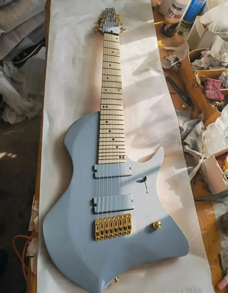 8 struny Tosin Abasi Blue Electric Guitar Fled 24 Frets Profesionálny gitarový krk a hmatník