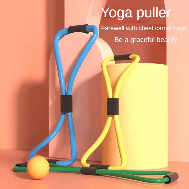 8 v tvare nosidlá Elastic Band Yoga 8 v tvare nosidlá otvorené hrudné rameno zadná domácnosť Multifunkcia elastického napínacieho lana lana