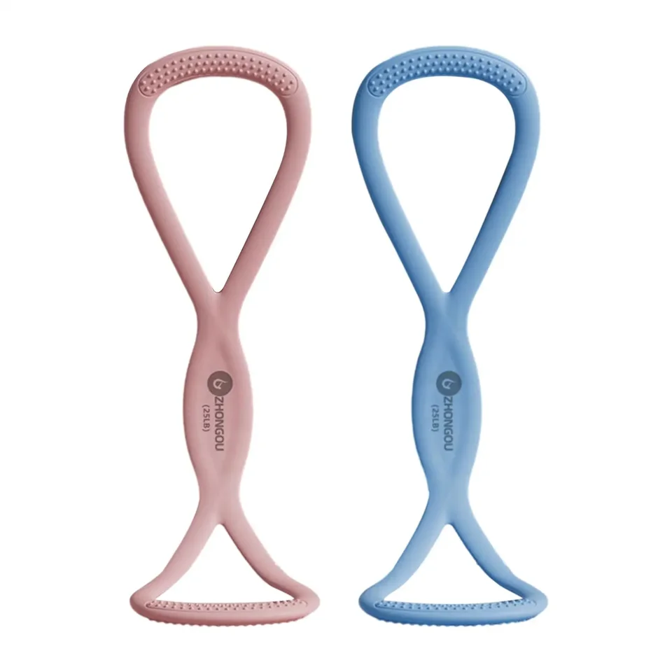 8 v tvare odporu pásma na ramene zadná noha nôh na nohy Pull Lope Cvičenie Workout Elastic lana Excering Building Building Tréner