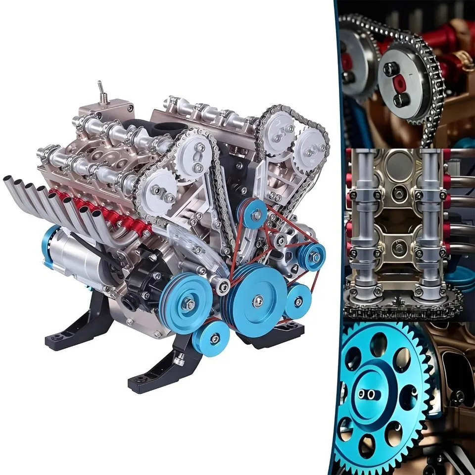 8-valcový motor MOTOR MOTOR MOTOR SIMULÁCIA FULLETOVÉHO MODLÁDNA MOTOROVÁ MONLÁTORA MOTOROVÉHO MODELY HOODY REVERSIN MOTOROVÝ MOTOR MODLAD MODLADOV PRE DOPRAVY