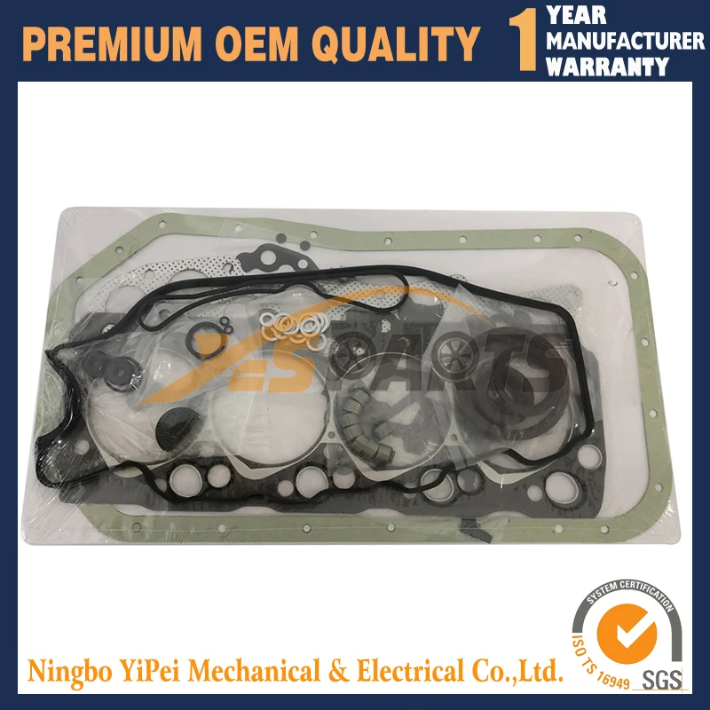 8 Ventilové prepracovanie úplného tesnenia pre Mitsubishi 4D56 4D56T 4WD KB4T PAJERO L200 MONTERO