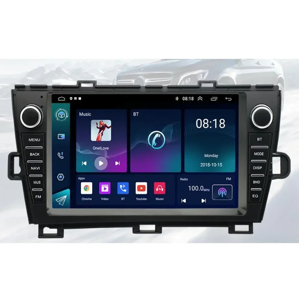 8 ″ Android 13 Car Radio Radio Stereo Multimedia Audio pre Toyota Prius 2009-2013 XW30 SWC CarPlay Auto NAVI GPS DSP 5G No DVD