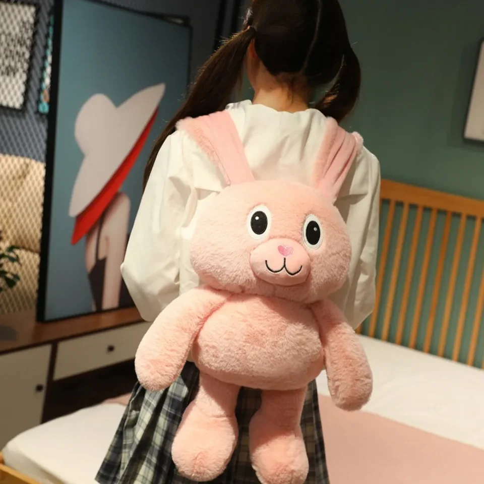 80/100 cm kawaii karikatúra Pink Dlho uši Králičky plyšové hračky veľkej veľkosti králičie bábiky vankúš pre darček na Valentína darček pre priateľku