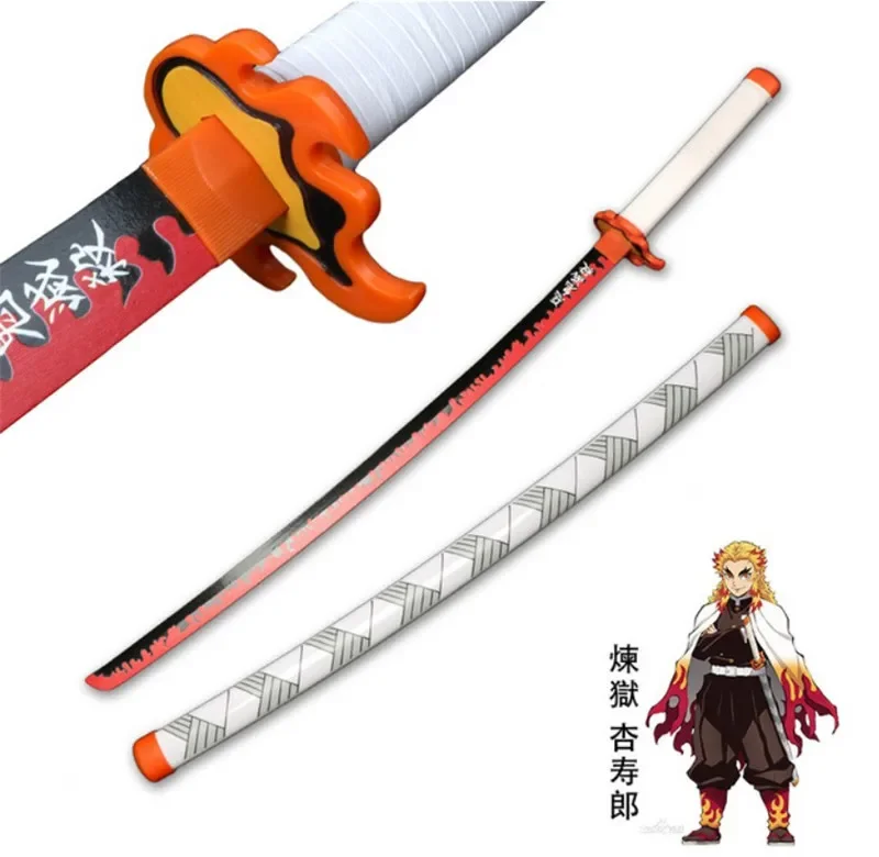 80 cm Demon Slayer Sword Katana Japonesatanjirou Anime Swords Weapon Model Ninja Kids Hračky Cosplay meče propy boy darčekový hračkár