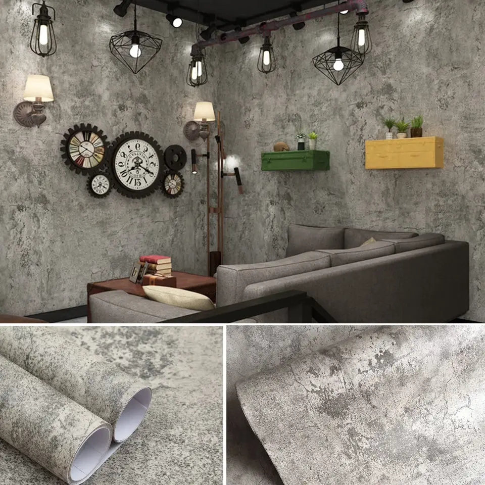 80 cm šírka a palica pre dosku vinyl kontaktný papier Odnímateľná tapeta PVC Cement Tapety pre dosky nepremokavé