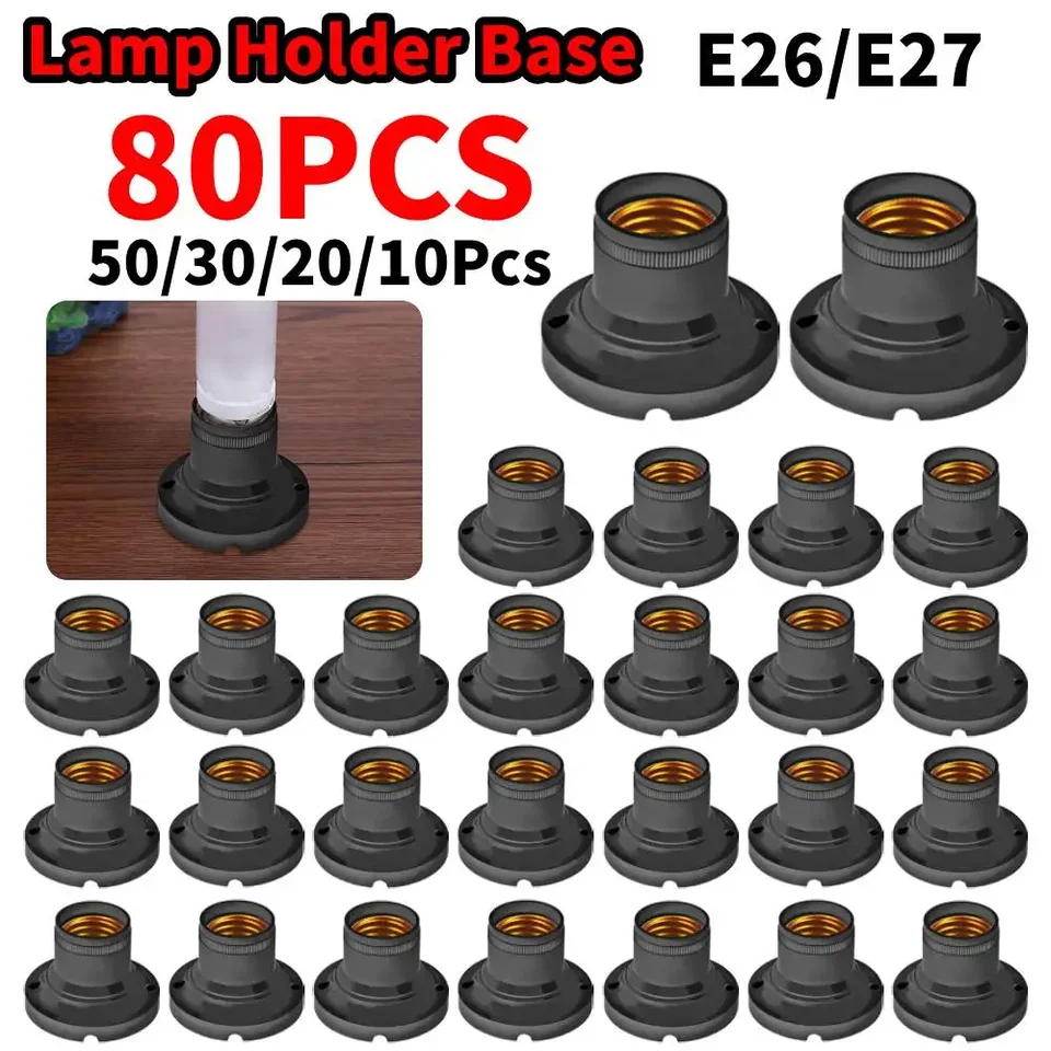 80ks E27/E26 zásuvka držiak objímky adaptéra Držiak adaptérov vintage edison držiak držiaka LAMP skrutkovača Base LED LED žiarovka adaptér adaptér