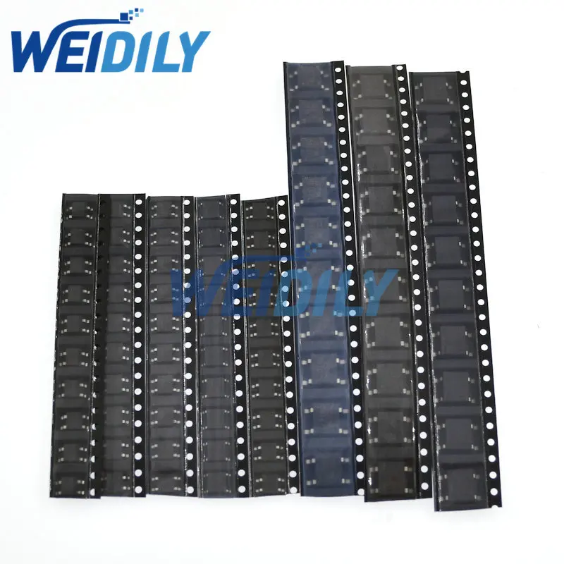 80ks SMD Bridge Usmerňovacia súprava Obsahuje MB6S MB6F MB10S MB10F ABS10 DB107S DB157S DB207S 8Value*10ks Nový