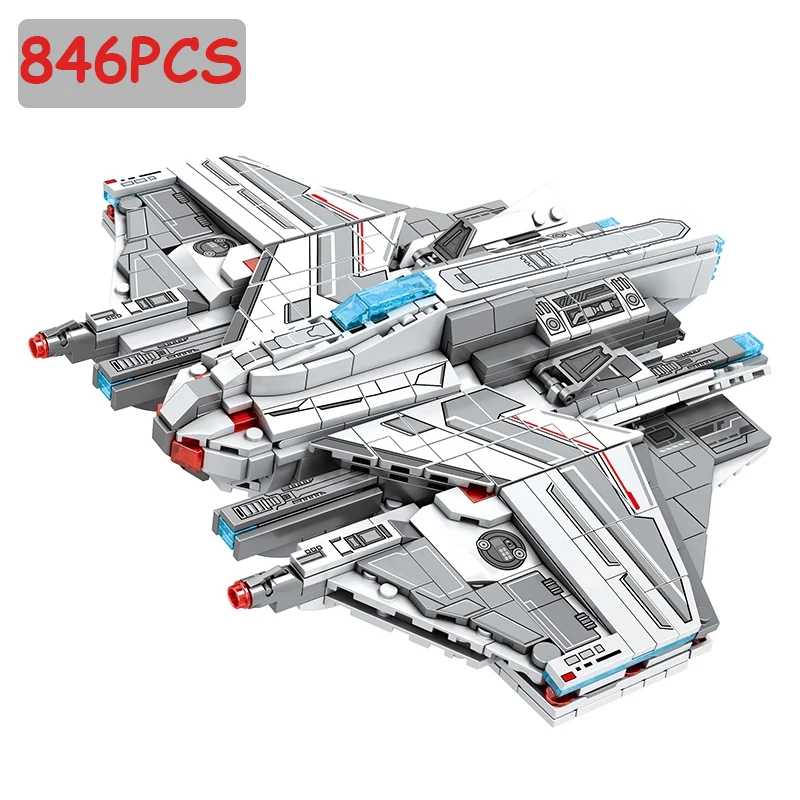 846ks vesmírne Battleship Building Blocks Blocks SpaceShip Artillery Ship Model MOC MODEL BRICKS Zobraziť hračky pre detské dovolenkové darčeky