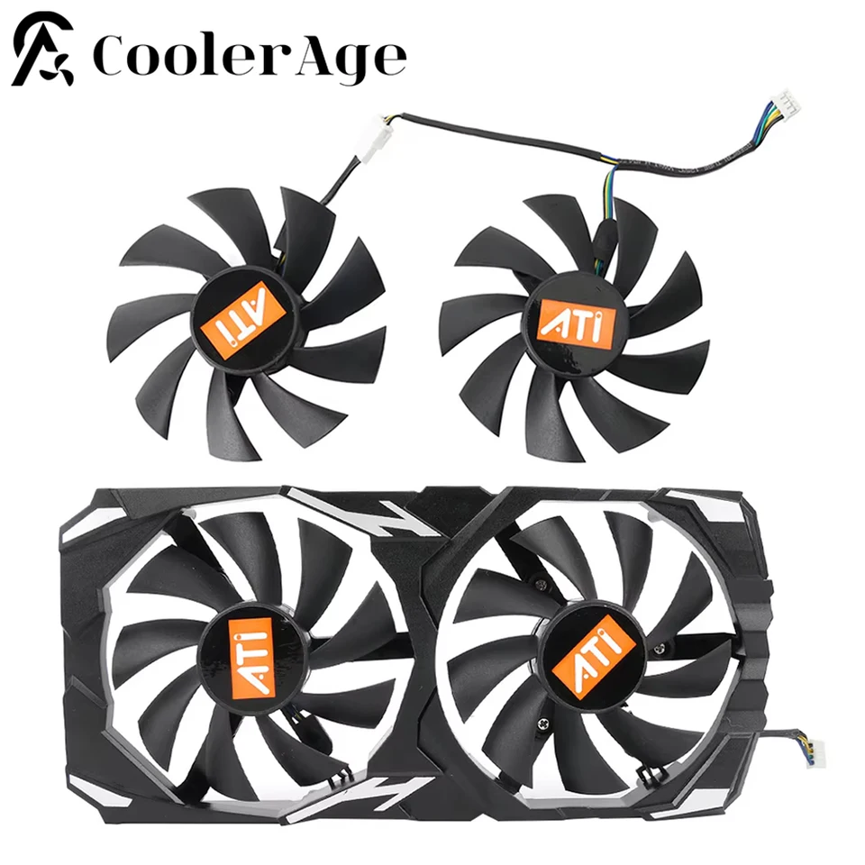 85 mm XY-D09015B Ventilátor pre video kartu pre Xbly RX580 RX 580 8 GB Grafická karta Náhradný ventilátor