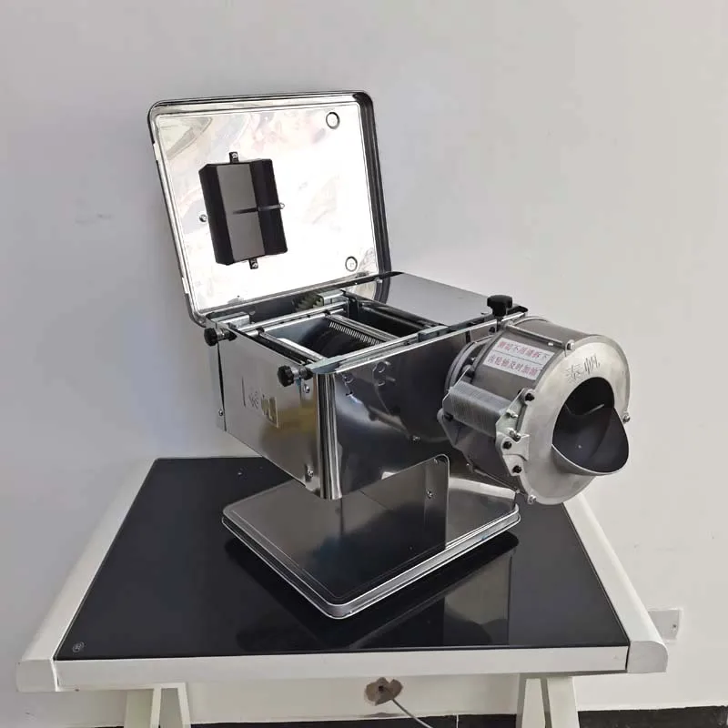 850 W 160 kg/h Slicer Desktop Automatická rezačka mäso Elektrická kuchyňa z nehrdzavejúcej oceľ