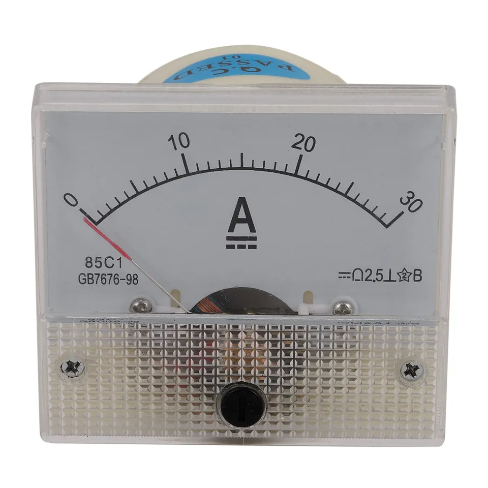 85C1-A DC Analógový ampérový merač panelu merací meradlo 30A AMP MECHANICKÝ AMMETERS AMP