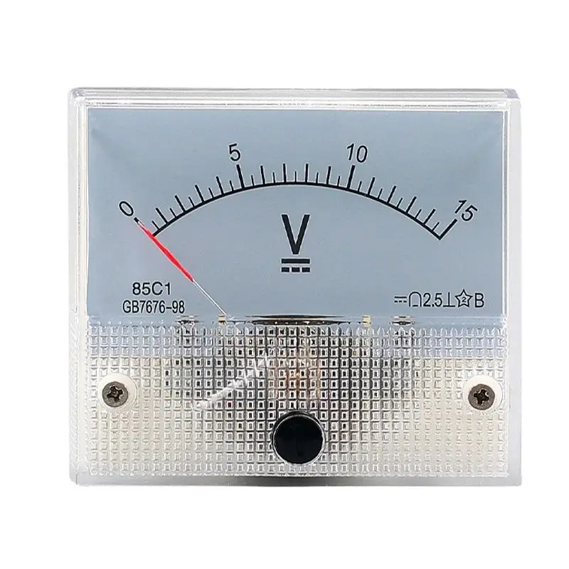 85C1-V Panel DC napätie Volt Analógový merač meracieho merača Voltmeter 5v-1000V napätie merača