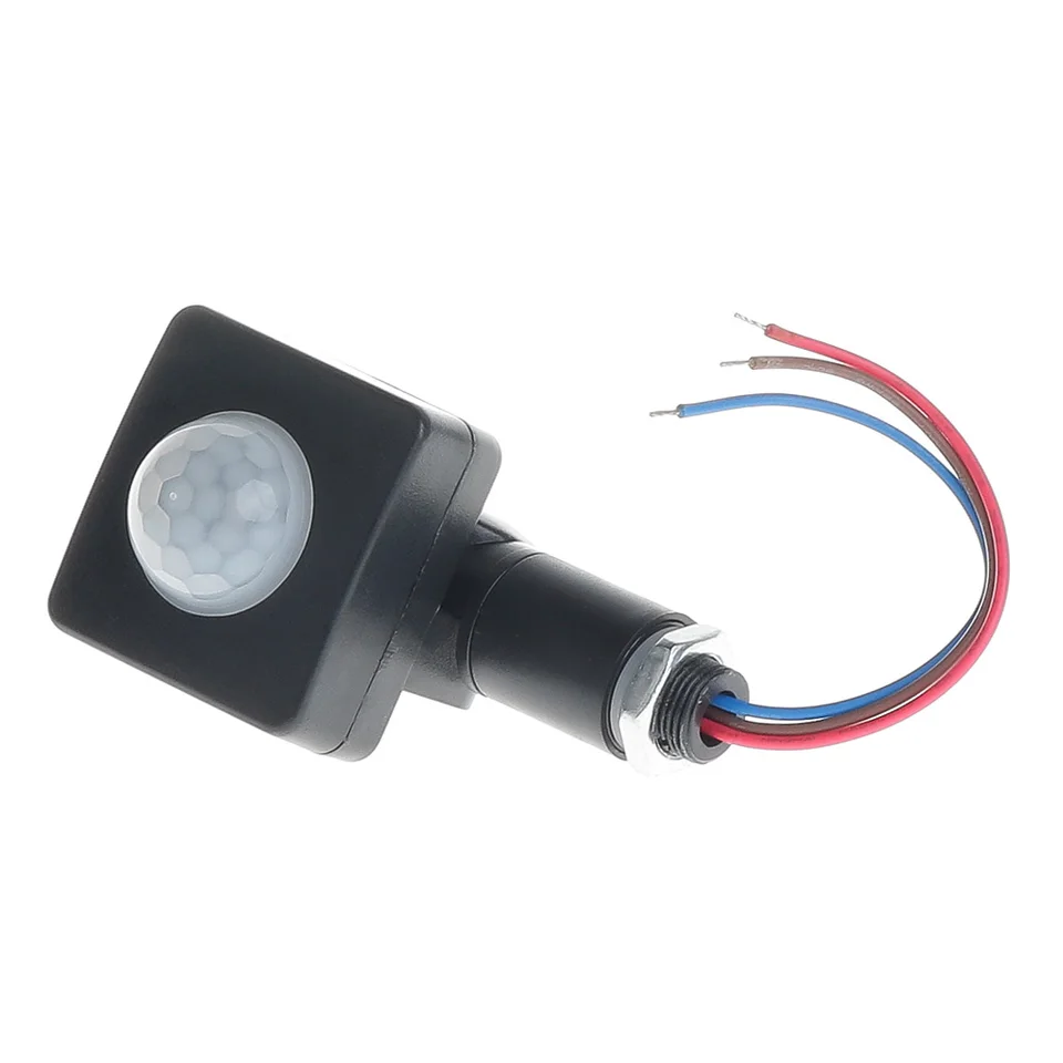 85V-265V IP65 Senzor pohybu na nastaviteľné spínač PIR Ultratin LED LED LED svetlo vodotesný vodotesný detektor snímača vonkajšieho pohybu