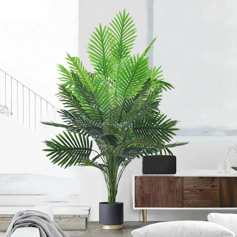 86-120cm umelé tropické rastliny veľké falošné palmové stromu plastové listy Monstera Big Palm Tree Letge pre domácu záhradu dekor