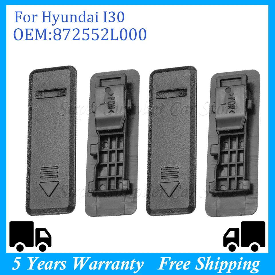 872552L000 pre Hyundai i30 Nový 4 balenie strešnej strešnej strešnej koľajnice Monter lišta spona na vymeniteľné trvanlivé automatické diely automatické diely automatické diely