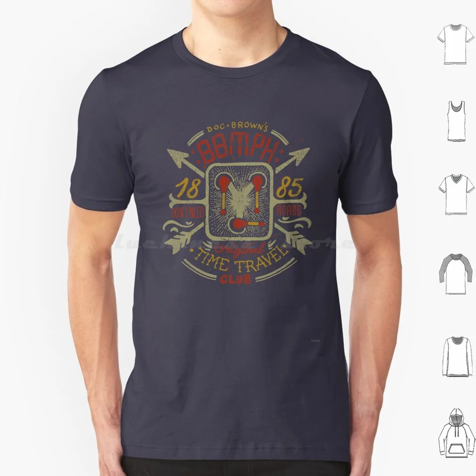 88 mph tričko s veľkou veľkou veľkosťou 100% bavlnená azafran filmy sága cestovanie Doc Brown Marty Geek Geeky Nerd Back Future Parody HandMade